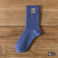 【S150】日系微笑方塊保暖中筒襪(10色)_7