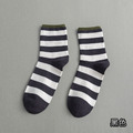 【S152】日系學院風條紋保暖中筒襪(8色)_6