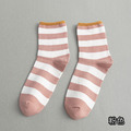 【S152】日系學院風條紋保暖中筒襪(8色)_11