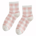 【S154】日系格紋草莓中筒襪(3雙1組)_7