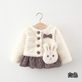【BG004】日系蝴蝶結毛絨長袖保暖外套(送小兔子包)(4色)_3