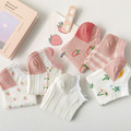 【S167】日系草莓小花低筒襪(6色)_1