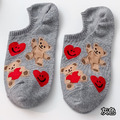 【S170】日系愛心小熊低筒襪(4色)_4