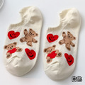 【S170】日系愛心小熊低筒襪(4色)_2