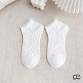 【S171】日系小清新浮雕花低筒襪(5色)_7