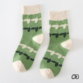 【S181】日系清新樹葉中筒襪(5色)_6