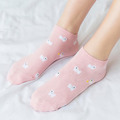 【S185】日系刺繡粉嫩小狗低筒襪(3雙1組)_2