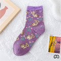 【S190】日系薰衣草兔子中筒襪(5色)_8