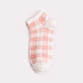 【S197】日系草莓格紋低筒襪(3雙1組)_5