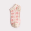 【S195】日系粉嫩格紋小花低筒襪(3雙1組)_6