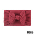 【BP001】歐美風大蝴蝶結寶寶柔軟髮帶(16色)_6