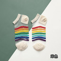 【S204】日系彩虹透膚低筒襪(5色)_5