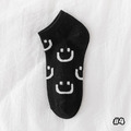 【S209】日系黑白笑臉低筒襪(5色)_8