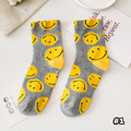 【S215】日系潮流大笑臉中筒襪(5色)_4