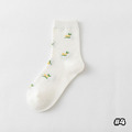 【S216】日系刺繡小花熊中筒襪(5色)_7
