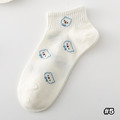 【S233】日系編織立體浮雕小熊低筒襪(5色)_8