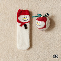 【S250】日系聖誕毛絨絨舒適中筒襪(送透明球)(20色)_8