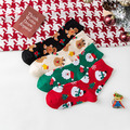 【S251】日系雪人馴鹿聖誕中筒襪(4色)_1
