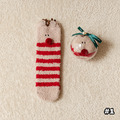 【S250】日系聖誕毛絨絨舒適中筒襪(送透明球)(20色)_4