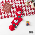 【S251】日系雪人馴鹿聖誕中筒襪(4色)_5