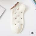 【S255】日系愛心玩偶熊花邊低筒襪(5色)_6