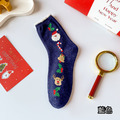 【S257】日系聖誕老人麋鹿中筒襪(5色)_7