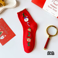 【S257】日系聖誕老人麋鹿中筒襪(5色)_8