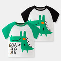 【BB162】韓版字母恐龍短袖上衣(2色)