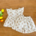 【BA176】韓版田園風小碎花兩件式短袖短褲套裝(2色)_3