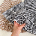 【BA354】韓版小方格兩件式無袖短褲套裝(2色)_3
