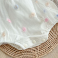 【BA406】韓版立體繽紛花網紗無袖包屁衣(1色)_2