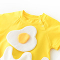【BA422】韓版立體荷包蛋短袖包屁衣(送髮帶)(可另外加購荷包蛋襪子)(1色)_2