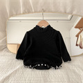 【BA495】韓版半高領花邊長袖包屁衣(4色)_5