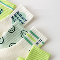 【SB040】童襪｜韓版小清新字母笑臉中筒襪(5雙1組)_1