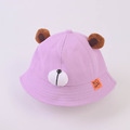 【BH005】韓版立體大頭熊寶寶遮陽漁夫帽(7色)_4