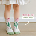 【SB058】童襪｜韓版浪漫鬱金香中筒襪(5雙1組)_2