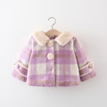 【BG600】日系格紋立體兔耳毛絨長袖保暖外套(2色)_1