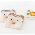 【BA635】韓版立體小鴨短袖包屁衣(2色)_1