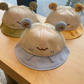 【BH016】韓版笑臉青蛙網眼透氣遮陽帽(4色)_3