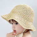 【BH012】韓版純色編織遮陽草帽(3色)