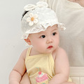 【BH015】韓版泡泡花朵新生兒寶寶帽(4色)