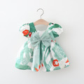 【BG810】日系大蝴蝶結水彩兔短袖澎澎洋裝(2色)_1