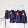 【F084】日系字母立體薯條全家福親子長袖上衣(1色)_2