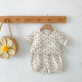 【BE112】日系滿版小碎花短袖短褲套裝(1色)