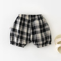 【BT134】韓版笑臉格紋短褲(1色)_1