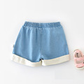【BT146】韓版立體蘑菇字母牛仔短褲(1色)_1