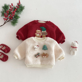 【BU238】貓咪熊熊加厚保暖上衣(2色)