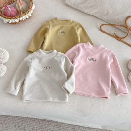 【BU236】可愛小蘑菇保暖長袖上衣(3色)