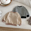 【BU248】條紋長袖加厚保暖長袖上衣(2色)_2
