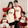 【F193】日系拼接字母愛心全家福親子長袖上衣(1色)